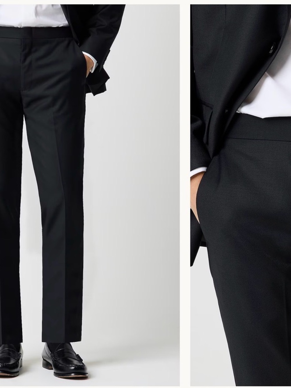 J.Crew Thompson Slim-Fit Tuxedo Pants Black W32 L32 NWT